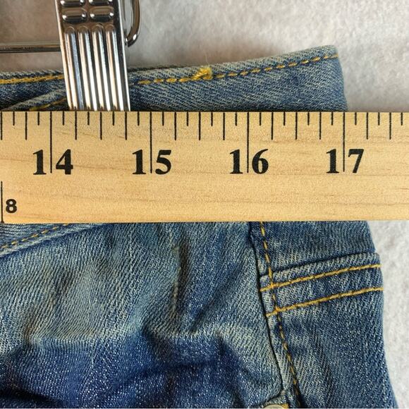 Loft Womens Original Boot Jeans Sz 12 Petite 31 Waist Western Classic Whiskered - Picture 7 of 12